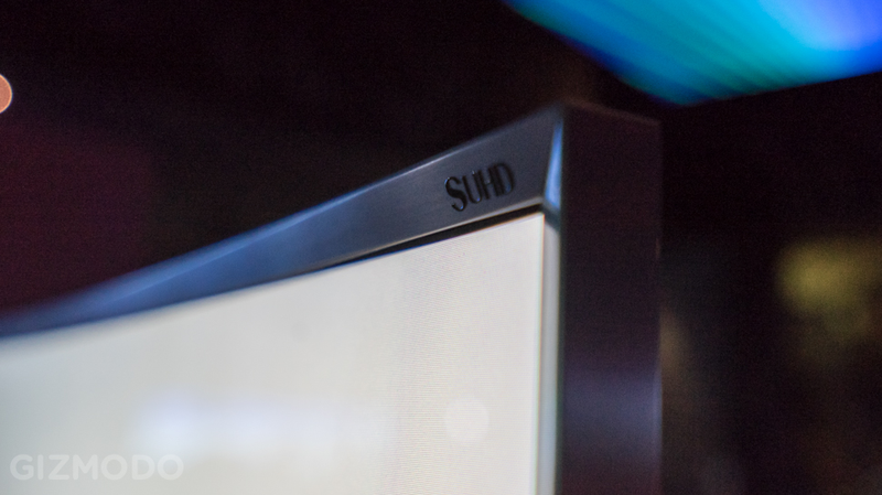 Illustration for article titled Samsung Made a 105-Inch Bendy UHD TV Because Why Wouldn't They